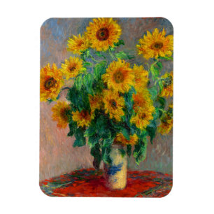 Monet Sunflowers Magnet
