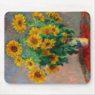 Monet Sunflowers Mouse Pad