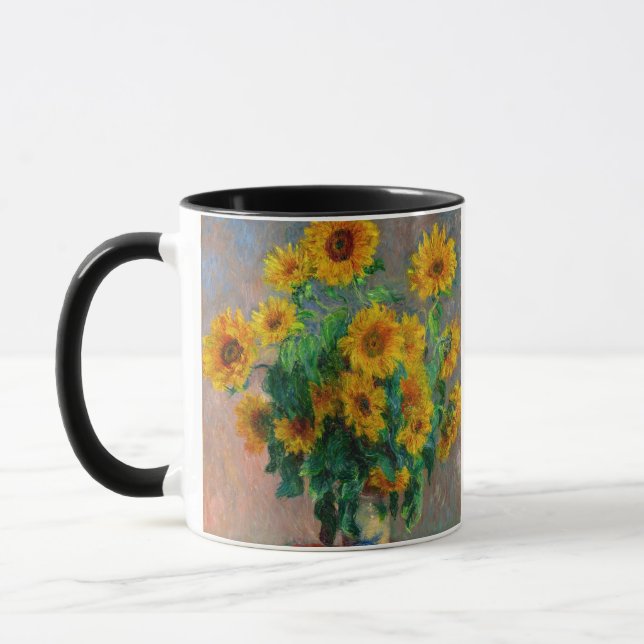 Monet Sunflowers Mug (Left)