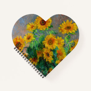 Monet Sunflowers Notebook