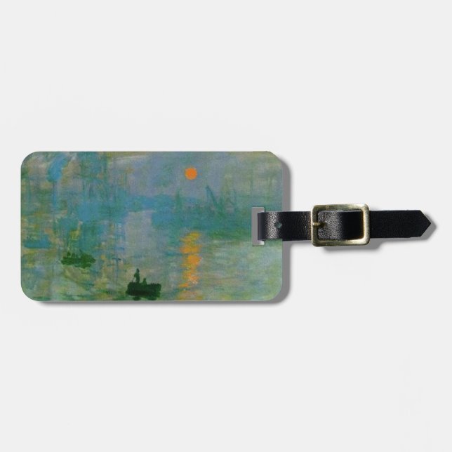 Monet Sunrise Luggage Tag (Front Horizontal)