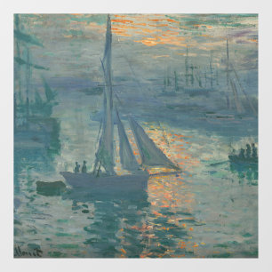 Monet Sunrise Marine Impressionism Painting