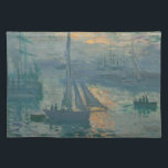 Monet Sunrise Marine Impressionism Painting Placemat<br><div class="desc">Claude Monet's painting Sunrise (Marine) is a famous painting by French impressionist Claude Monet painted in 1872. Sunrise (Marine) was painted en plein air,  or "outdoors" and showcases his informal and spontaneous brushstrokes.</div>
