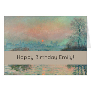 Monet Sunset Seine Fine Art Impressionism 