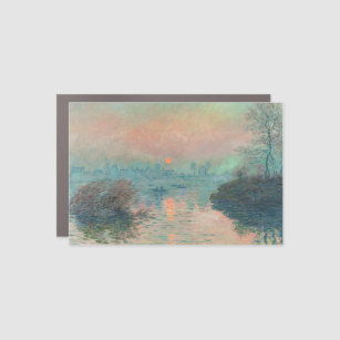 Monet Sunset Seine Fine Art Impressionism  Car Magnet