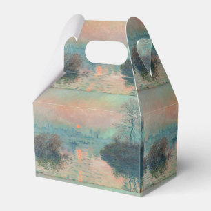 Monet Sunset Seine Fine Art Impressionism  Favour Box