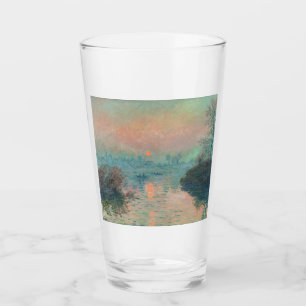 Monet Sunset Seine Fine Art Impressionism Glass