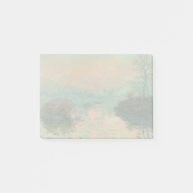 Monet Sunset Seine Fine Art Impressionism  Post-it Notes (Front)