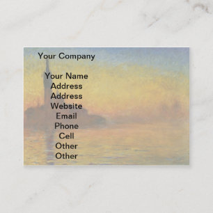 Monet Sunset Venice Colourful Impressionism Art Business Card