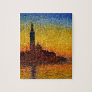 Monet Sunset Venice Colourful Impressionism Art Jigsaw Puzzle