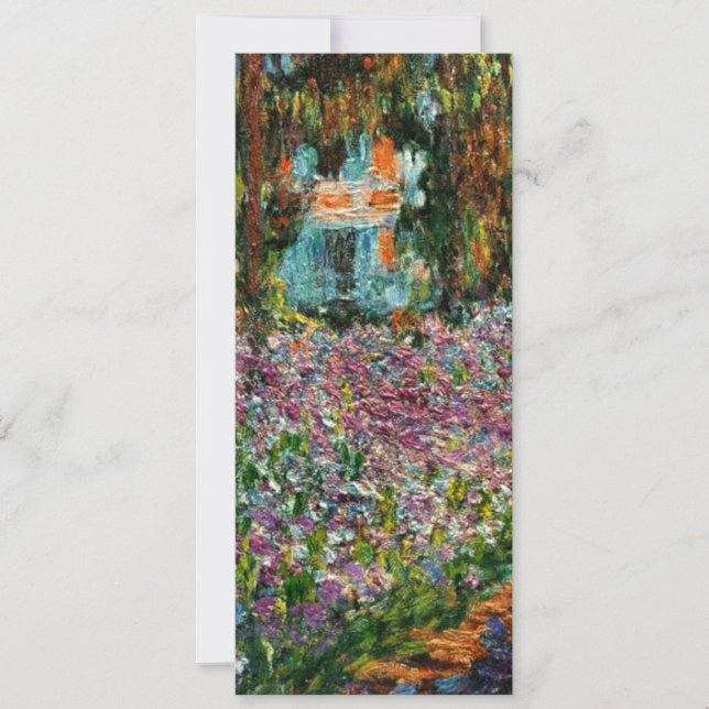Monet The Artist’s Garden at Giverny Greeting Card (Front)