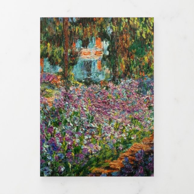 Monet The Artist’s Garden at Giverny Tri-Fold Invitation (Cover)