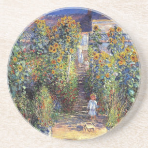 Monet, "The Artist's Garden at Vétheuil" Coaster