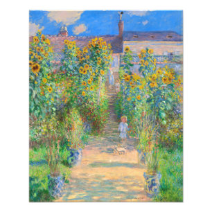 Monet The Artist's Garden at Vétheuil Photo Print