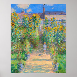 Monet The Artist's Garden at Vétheuil Poster