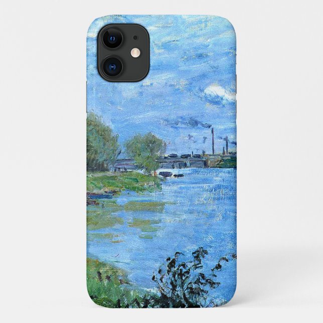 Monet - The Banks of the Seine at La Grand Jaffe Case-Mate iPhone Case (Back)
