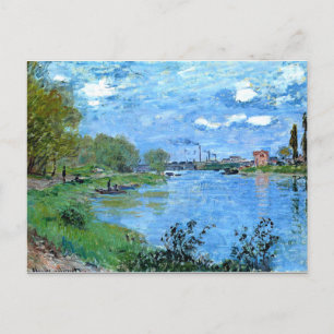 Monet - The Banks of the Seine at la Grand Jatte Postcard