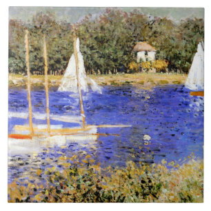 Monet - The Basin at Argenteuil Ceramic Tile