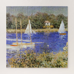 Monet - The Basin at Argenteuil, fine art painting Jigsaw Puzzle