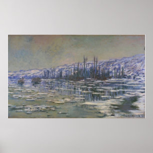 Monet - The Breakup Of The Ice Poster