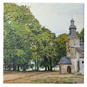 Monet - The Chapel Notre-Dame artwork, Ceramic Tile