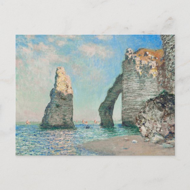 Monet - The Cliffs at Etretat Postcard (Front)