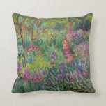 Monet “The Iris Garden at Giverny” Cushion<br><div class="desc">Monet was a founder of French Impressionist painting, of which “The Iris Garden at Giverny” (painted between 1899 and 1900) is a beautiful example. It’s a celebration of colour, light and movement. When Monet purchased the Giverny estate, he redesigned the flower garden already planted on its grounds. His preference for...</div>