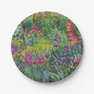 Monet “The Iris Garden at Giverny” Paper Plate