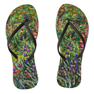 Monet - The Iris Garden at Giverny Thongs