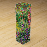 Monet - The Iris Garden at Giverny Wine Gift Box<br><div class="desc">Claude Monet painting,  The Iris Garden at Giverny,  wine box.</div>
