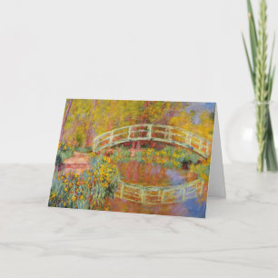 Monet - The Japanese Bridge, 1896,  Card