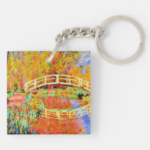 Monet - The Japanese Bridge at Giverny Key Ring