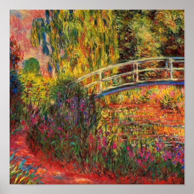 Monet The Japanese Bridge  Poster (Front)