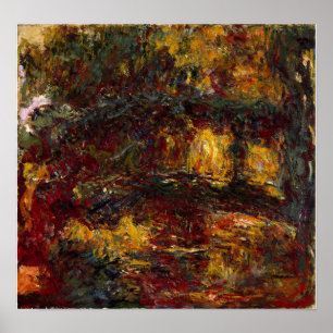 Monet - The Japanese Footbridge, Giverny Poster