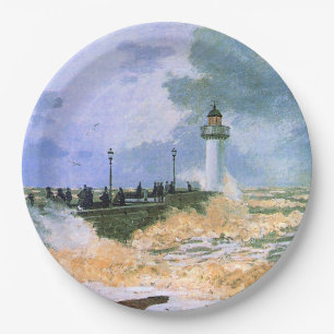Monet - The Jetty at Le Havre, Paper Plate