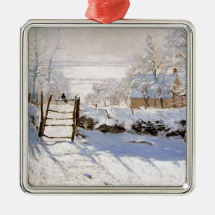 Monet - The Magpie Metal Tree Decoration
