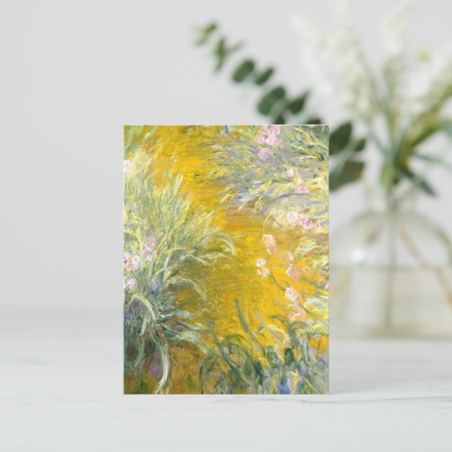 Monet,The Path through the Irises Postcard (Standing Front)