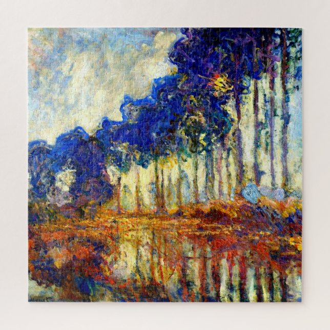 Monet - The Poplars in Autumn Jigsaw Puzzle (Vertical)