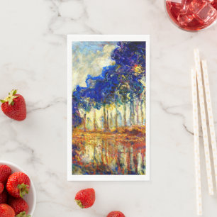 Monet - The Poplars in Autumn Napkin