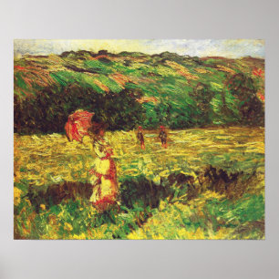 Monet - The Promenade Near Limetz 1887 Poster