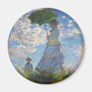 Monet The Promenade Woman with a Parasol Magnet