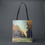 Monet - The Road from Chailly-to-Fontainebleau Tote Bag<br><div class="desc">Claude Monet's famous painting,  The Road from Chailly to Fontainebleau.</div>