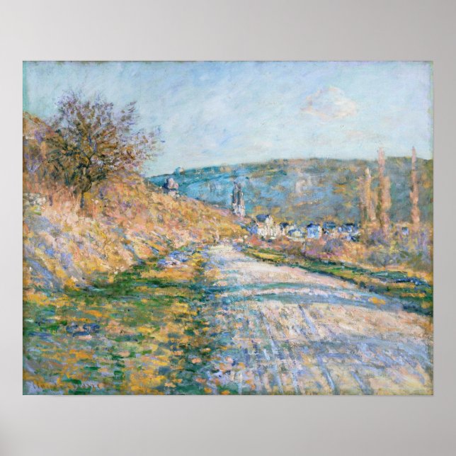 Monet - The Road To Vetheuil Poster (Front)