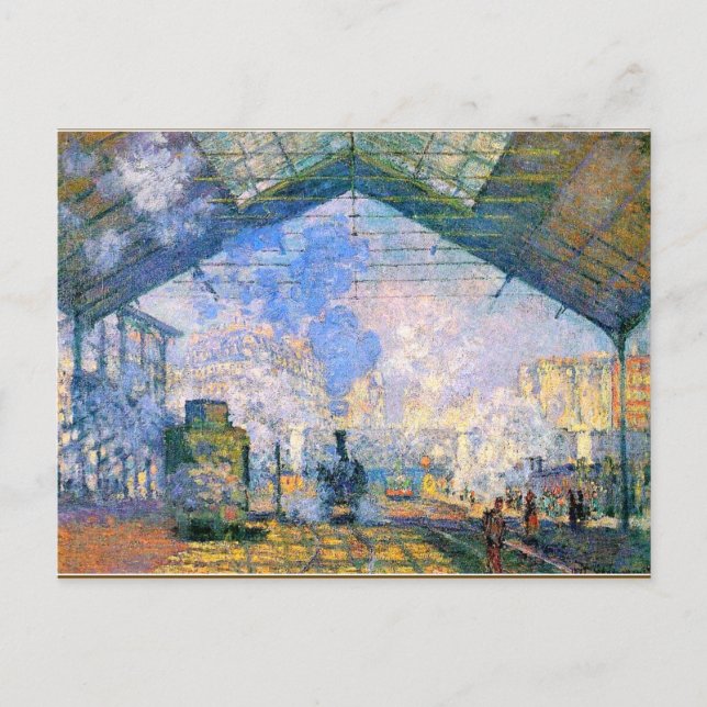 Monet - The Saint-Lazare Station, fine art Postcard (Front)