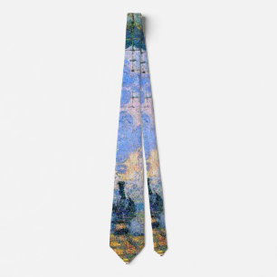Monet - The Saint-Lazare Station, fine art Tie