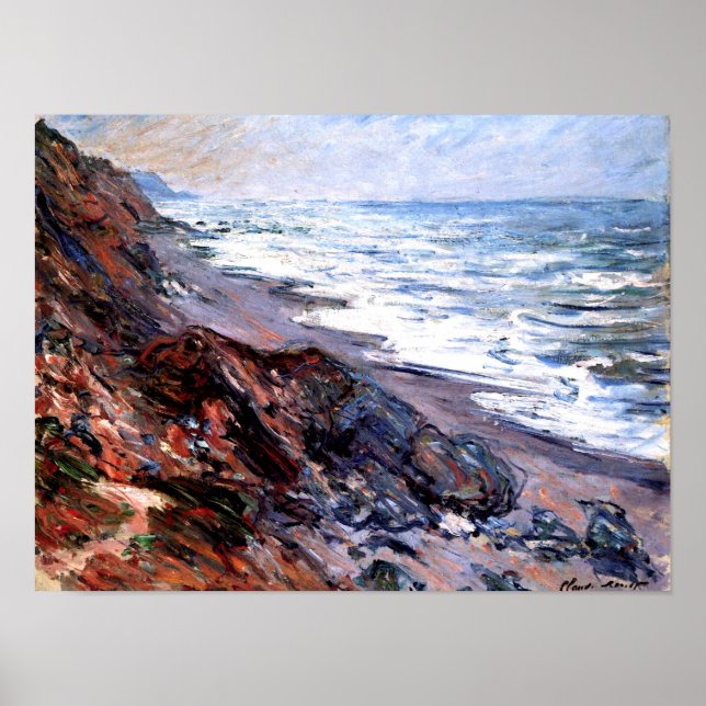 Monet - The Sea at Pourville Poster (Front)