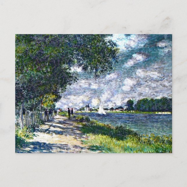 Monet - The Seine at Argenteuil Postcard (Front)