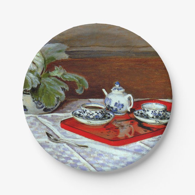 Monet: The Tea Set, Paper Plate (Front)