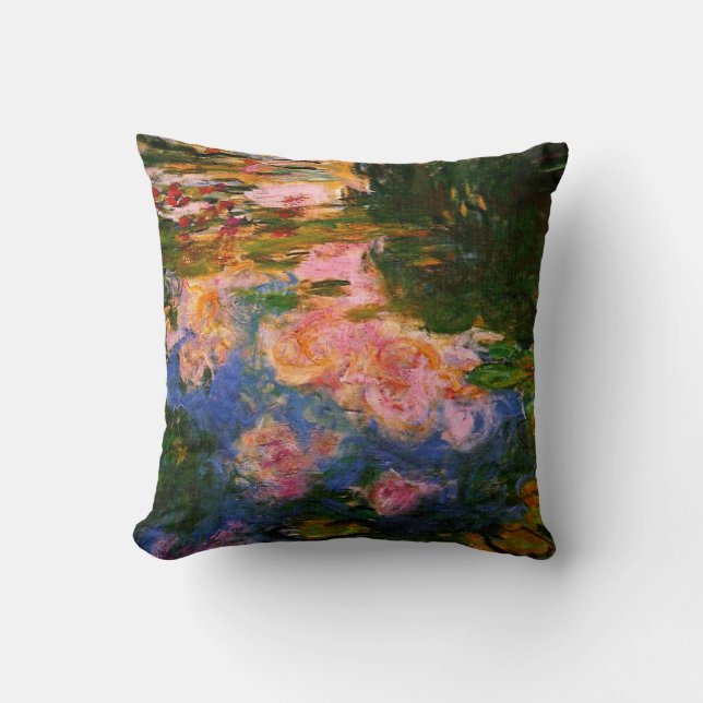 Monet - The Water Lily Pond, 1919 Cushion (Front)
