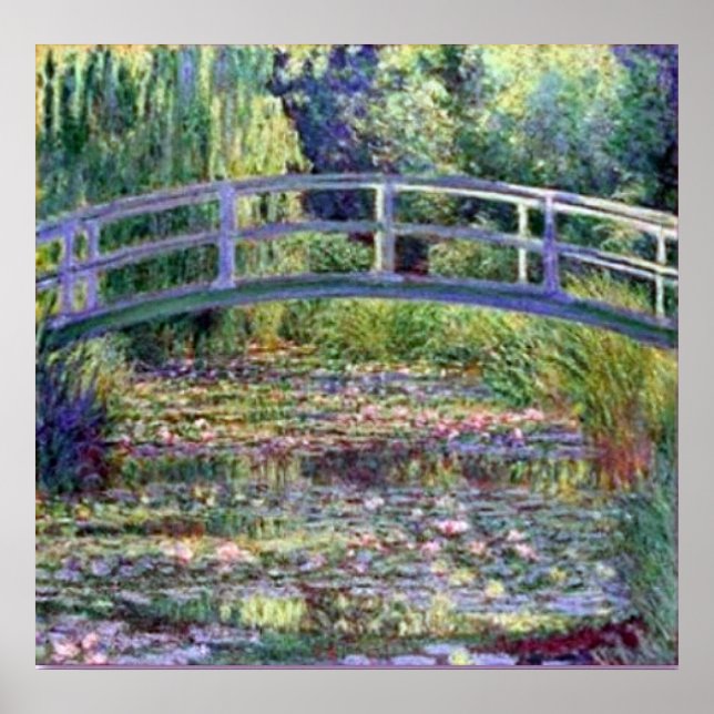 Monet-The Water Lily Pond Poster (Front)
